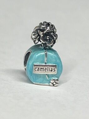 Camelia Perfume or Pink Perfume Charm For Pandora Bracelets & Most Others-NEW